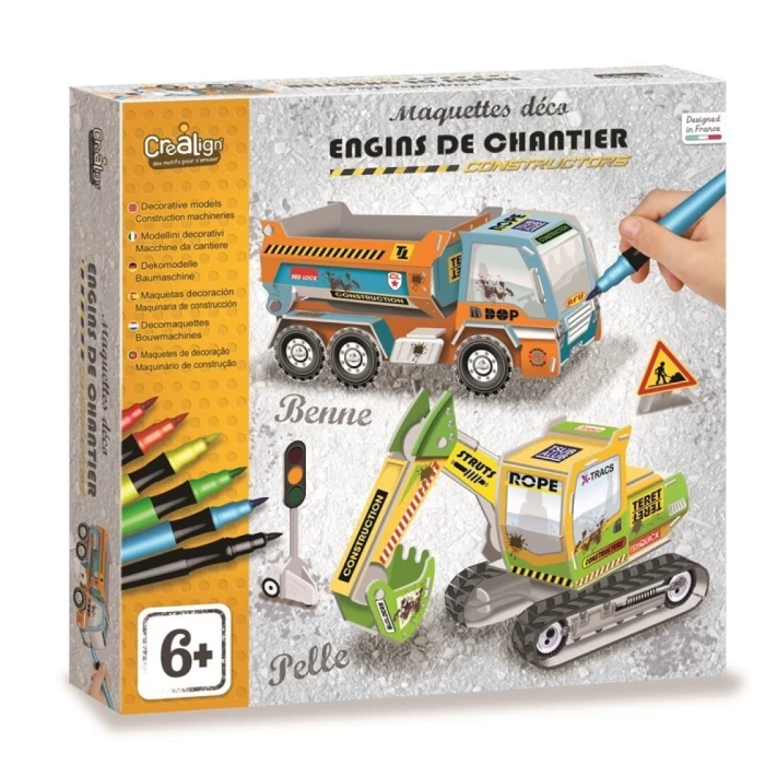 Maqueta de maquinaria de construcción - Crealign'