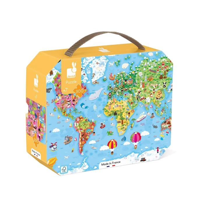 Puzzle gegant atles mundial - Janod