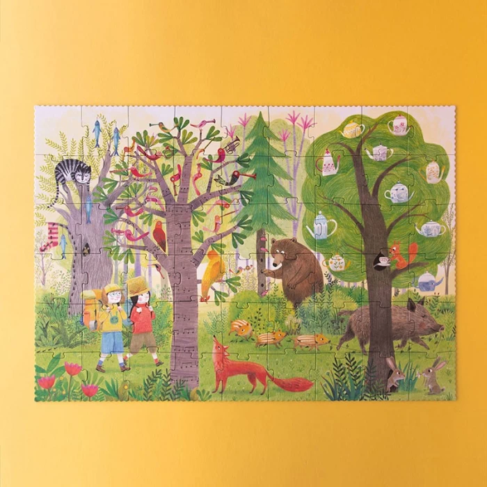 Night and day in the forest puzzle  - Londji