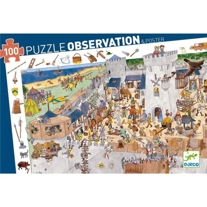 Puzzle d'observació "Castell" - Janod