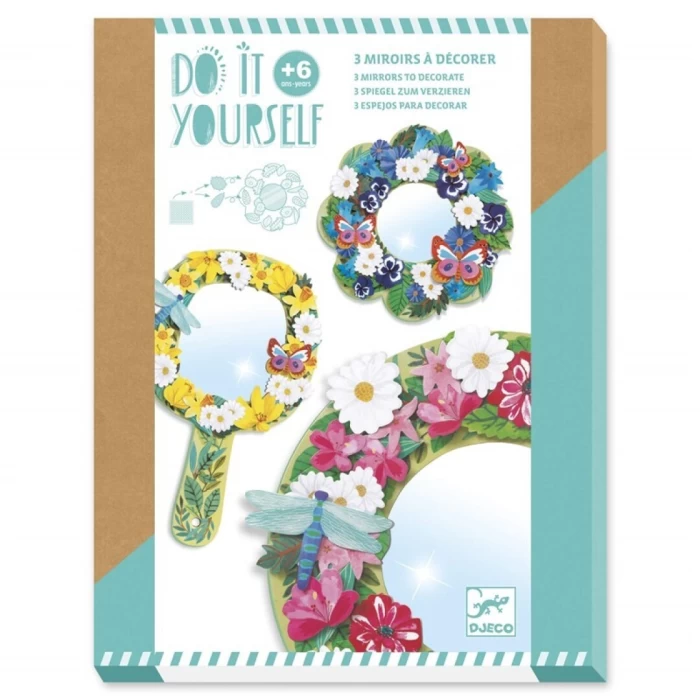 DIY Miralls florals per decorar - Djeco