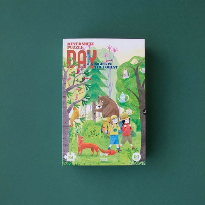 Night and day in the forest puzzle  - Londji