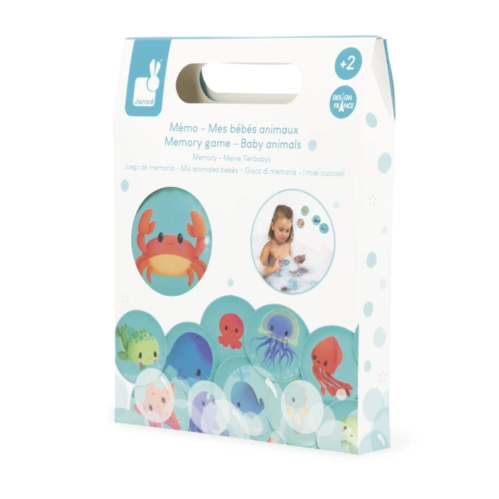 Juego de memoria para el baño "animales marinos" - Janod