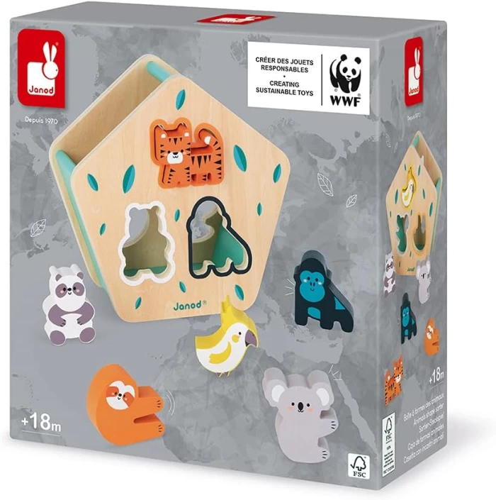 Caja de formas animales - Janod
