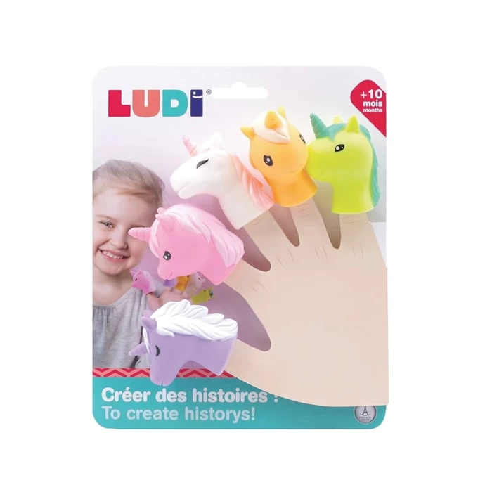 Marionetas de dedo Unicornio - Ludi